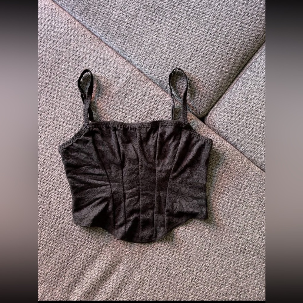 PINK Victoria's Secret Black Quilted Detail